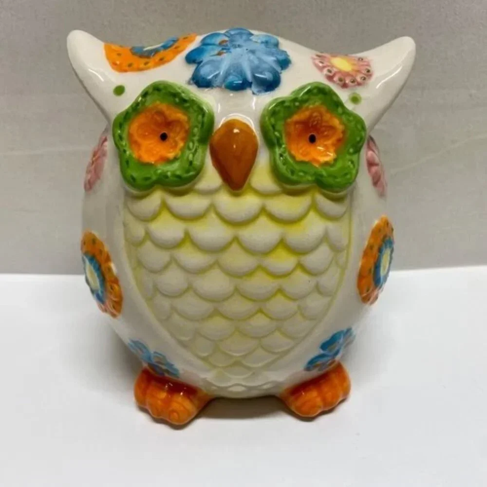 Vintage Pier 1‎ Owl Piggy Bank 5